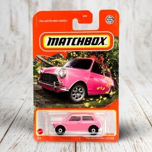 🪸 (5/$25) Matchbox 1964 Austin Mini Cooper Pink